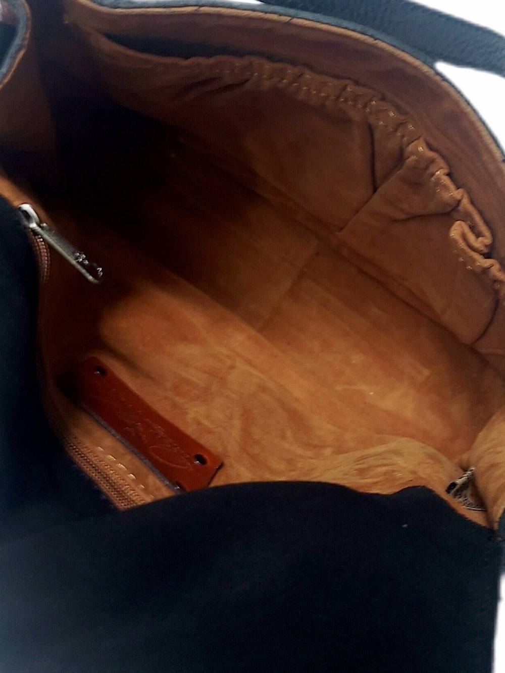 PATRICIA NASH Black Leather w Multicolor Beading Crossbody Bag - Picture 9 of 10